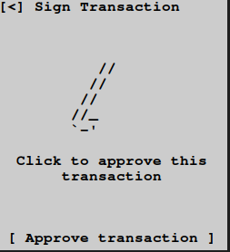 Sign Transaction