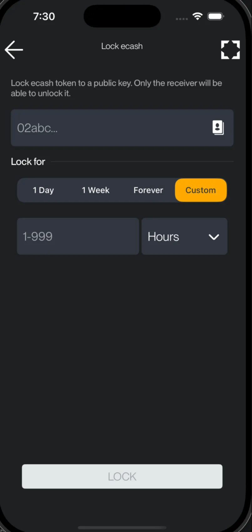 Implementing Pubkey and Duration-Based Token Locking for Cashu in Zeus Wallet