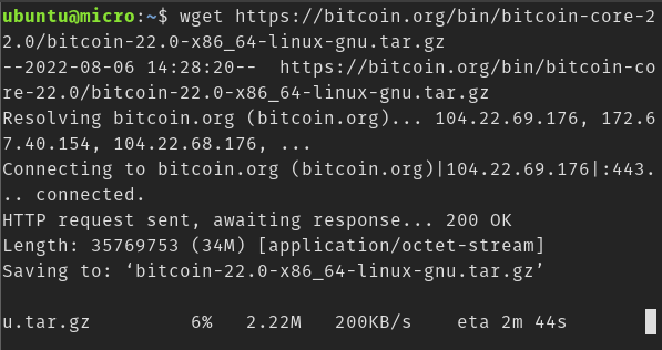 wget-bitcoind